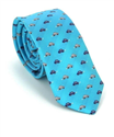 Cravatta Slim Carrelli Blu