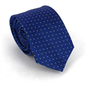 Cravatta Slim a Pois Blu