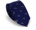 Cravatta Slim Elefanti Blu
