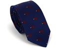 Cravatta Slim Elefanti Blu