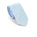 Cravatta Slim Liscia Azzurra Chiara