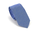 Cravatta Slim Liscia Blu Scuro