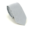 Cravatta Slim Liscia Grigia