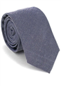Cravatta Slim Liscia Grigio Scuro
