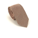 Cravatta Slim Liscia Marrone