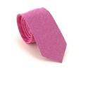 Cravatta Slim Liscia Rosa Scuro