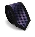 Cravatta Slim Nera e Viola