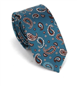 Cravatta Stretta Paisley Verde Smeraldo
