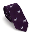 Cravatta Slim Cani Viola