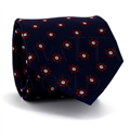 Cravatta Fiori Blu Scuro