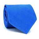 Cravatta liscia blu MicroTwill
