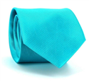 Cravatta liscia turchese in microtwill