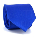 Cravatta Blu Twill Orizzontale Liscia