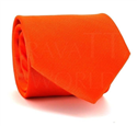 Cravatta liscia arancione MicroTwill