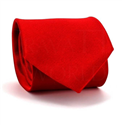 Cravatta liscia rossa in microtwill