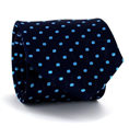Cravatta a pois blu scuro III