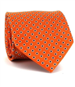 Cravatta a pois arancione