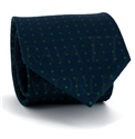 Cravatta a pois verde