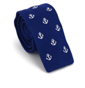 Cravatta a pois blu navy