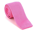 Cravatta a Punto Liscio Rosa