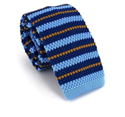Cravatta a righe a pois blu e gialli