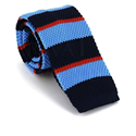 Cravatta a righe a pois tricolore