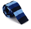 Cravatta a righe a pois tricolore