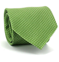 Cravatta a pois verde
