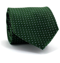 Cravatta a Pois Verde Scuro