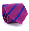 Cravatta a righe fucsia