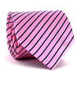 Cravatta a righe rosa