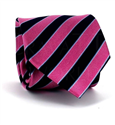 Cravatta a Righe Rosa e Nera