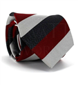 Cravatta a righe tricolore bordeaux