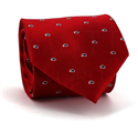 Cravatta in seta Paisley rossa