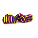 Gemelli a barile giallo, viola e fucsia