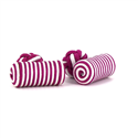 Gemelli a barile fucsia e bianco