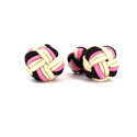 Gemelli Grande Sfera Nero, Madreperla e Rosa