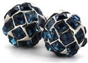 Gemelli con cristalli blu