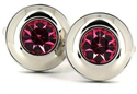 Gemelli con cristalli fucsia