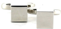 Gemelli Cubi Argento Lisci