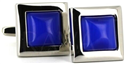 Gemelli Quadrati Smaltati Blu II