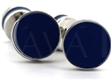 Gemelli smaltati doppia sfera blu navy