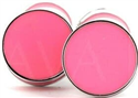 Gemelli smaltati a doppia sfera rosa
