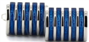 Gemelli Smaltati Righe Blu II