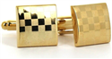 Gemelli Quadrati Laser Dorati