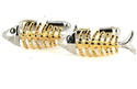 Gemelli a forma di scaglie di pesce - Oro scaglie