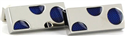 Gemelli rettangolari con cerchi blu