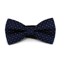 Papillon Blu Navy a Quadri e Pois