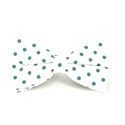 Papillon Bianco a Pois Verdi