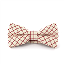 Papillon a Quadri Bianco e Rosso